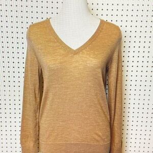 Banana Republic Mustard V-Neck Sweater